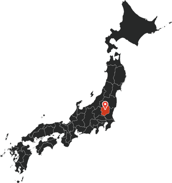 日本地図にピンが刺されたイラスト